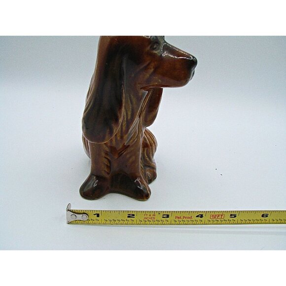 Dog Spaniel Hound Ceramic Pottery Figurine Brazil By MCS Mid-Century Modern Look - Picture 12 of 12